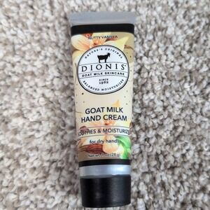 Dionis Goat Milk Hand Cream Nutty Vanilla Moisturizing Skincare Travel Size‎